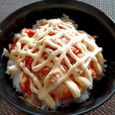 キムチマヨネーズ丼