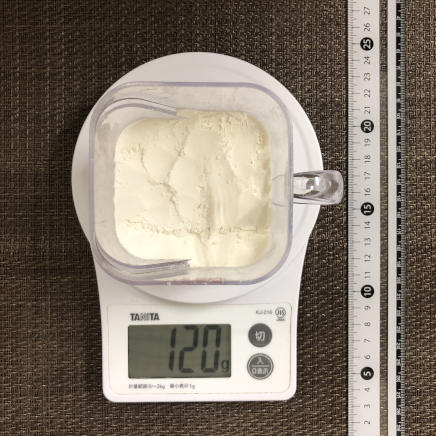 1カップ(200ml)分の中力粉