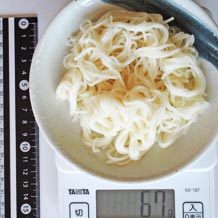 小皿1杯分の手延べそうめん