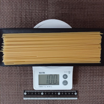 乾麺のスパゲッティ 100ｇ