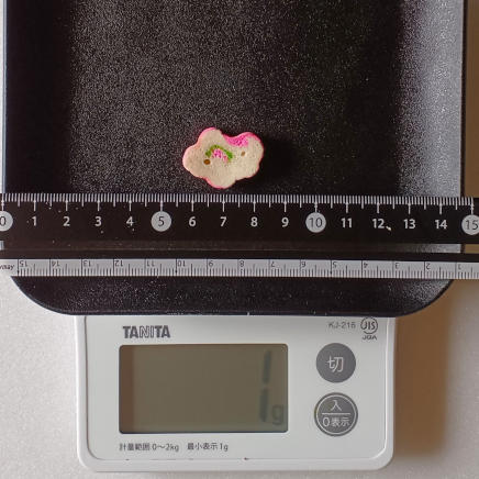 1個1gの焼き麩(花型)