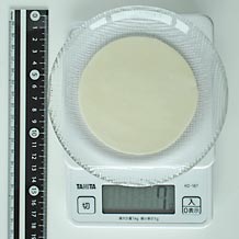 餃子の皮1枚の大きさ