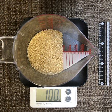 100gの玄米