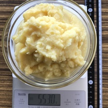 コーンミール 133gを調理した状態