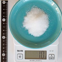 ティースプーン２杯のグラニュー糖