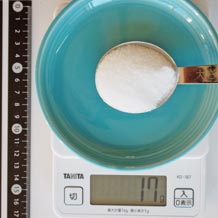 大匙１杯のグラニュー糖