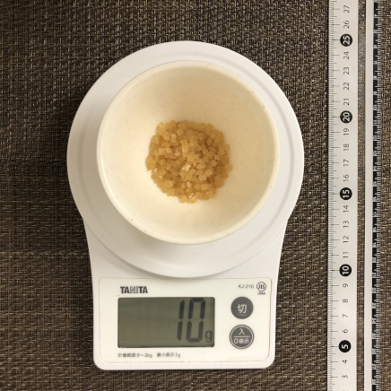 小鉢1杯の中ざら糖10g
