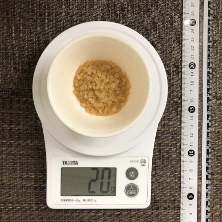 小鉢1杯の中ざら糖20g