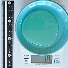 ホットケーキにかける蜂蜜量