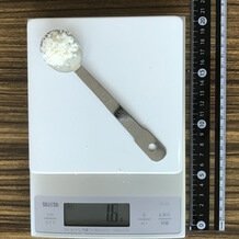 小さじー杯のおから 1.6g