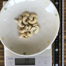 100kcal分のカシューナッツ 17g