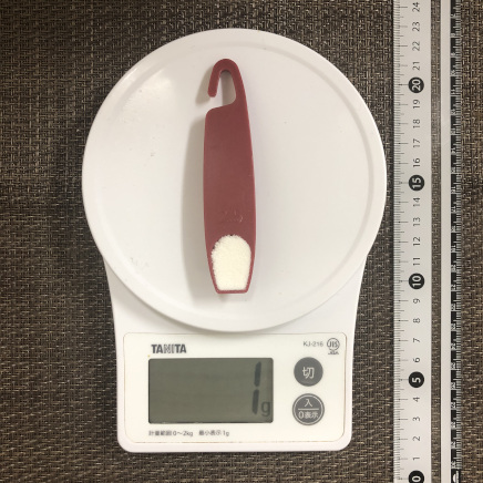 小さじ1/2杯のココナッツパウダー