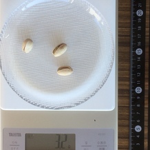 殻付きピスタチオ、3個