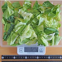 キャベツざく切り