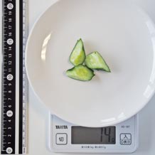 きゅうり乱切り3個