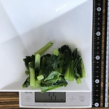 茹でた小松菜 55g