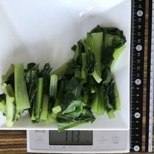 茹でた小松菜 113g