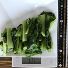 茹でた小松菜 131g