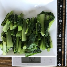 茹でた小松菜 158g