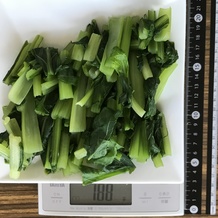 茹でた小松菜 188g
