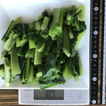 茹でた小松菜 187g
