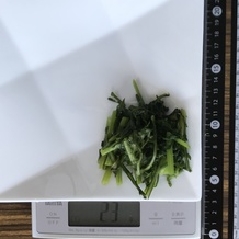 茹でた春菊 21g