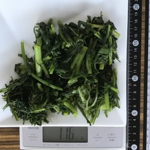 茹でた春菊 116g