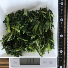茹でた春菊 133g