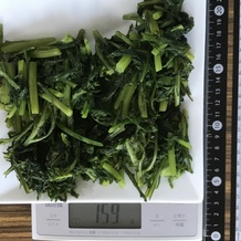 茹でた春菊 159g