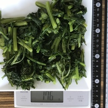 茹でた春菊 176g