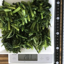 茹でた春菊 201g