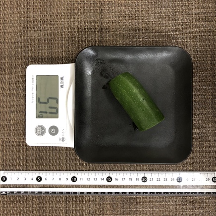 1/2本分のズッキーニ