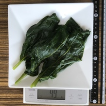 茹でたツルムラサキ 49g