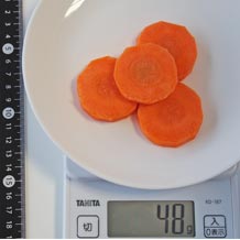 にんじん輪切り4個