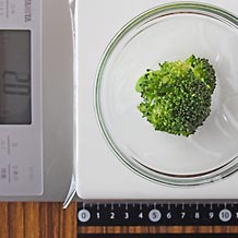 ブロッコリ1房(大)の上面