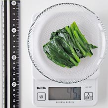 茹でたほうれん草