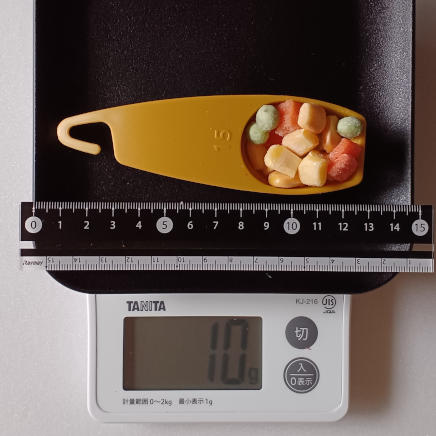 大さじ1杯10ｇのミックスベジタブル