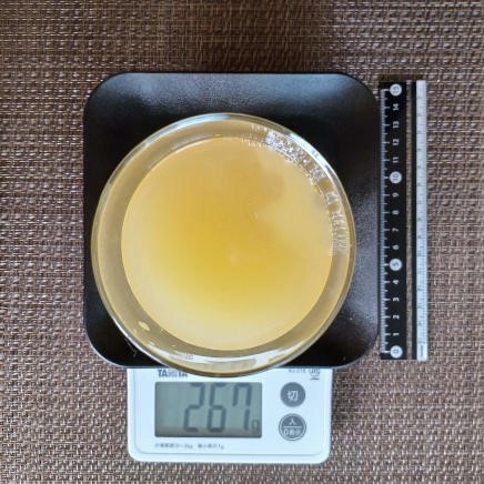 360mlのグラス1杯分のパイナップルジュース 267g