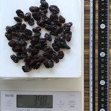 40g分のレイズン 39.8g