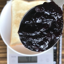 ブルーベリージャム大さじ一杯