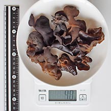 茹でたキクラゲ40g