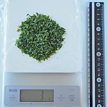 お味噌汁1杯分のあおさ3g