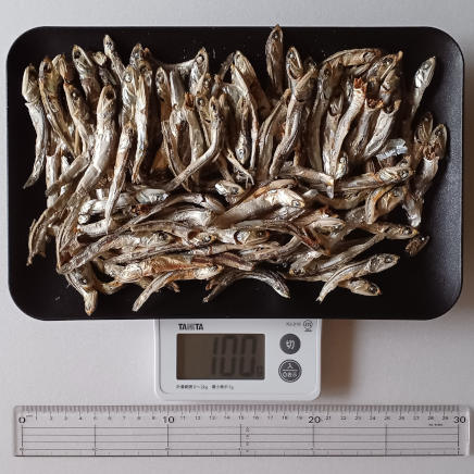 100g(中サイズ)のにぼし