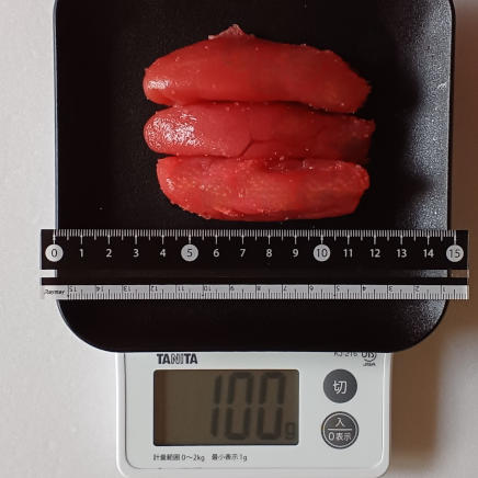 100gのたらこ