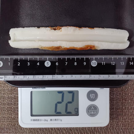 長さ約12.5㎝のちくわ 22g