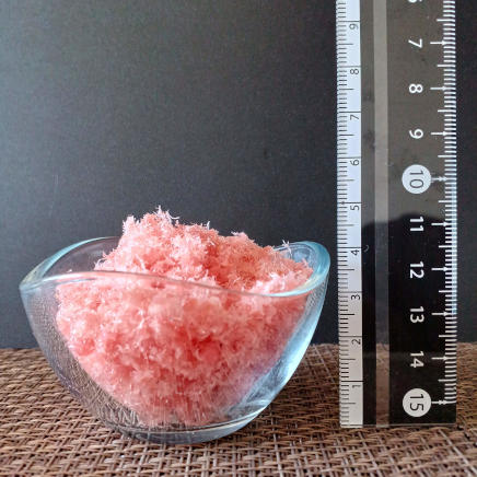 横から見た小鉢の桜でんぶ(20g)