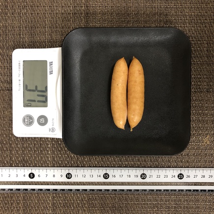2本分のソーセージ
