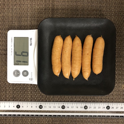 5本分のソーセージ