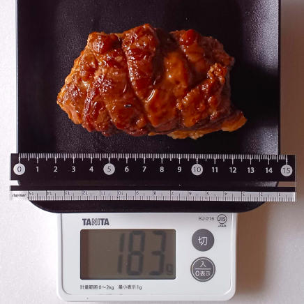 ひと塊183gの焼き豚