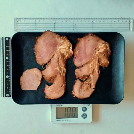 100gの焼き豚
